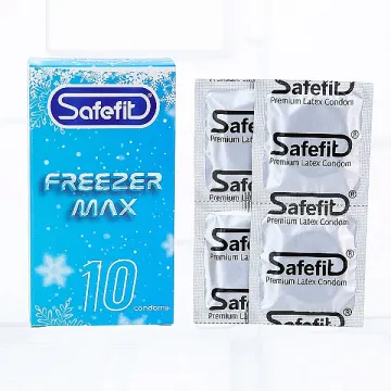 Bao cao su Safefit Freezer Max hương bạc hà mát lạnh tạo cảm giác sảng khoái và khác biệt