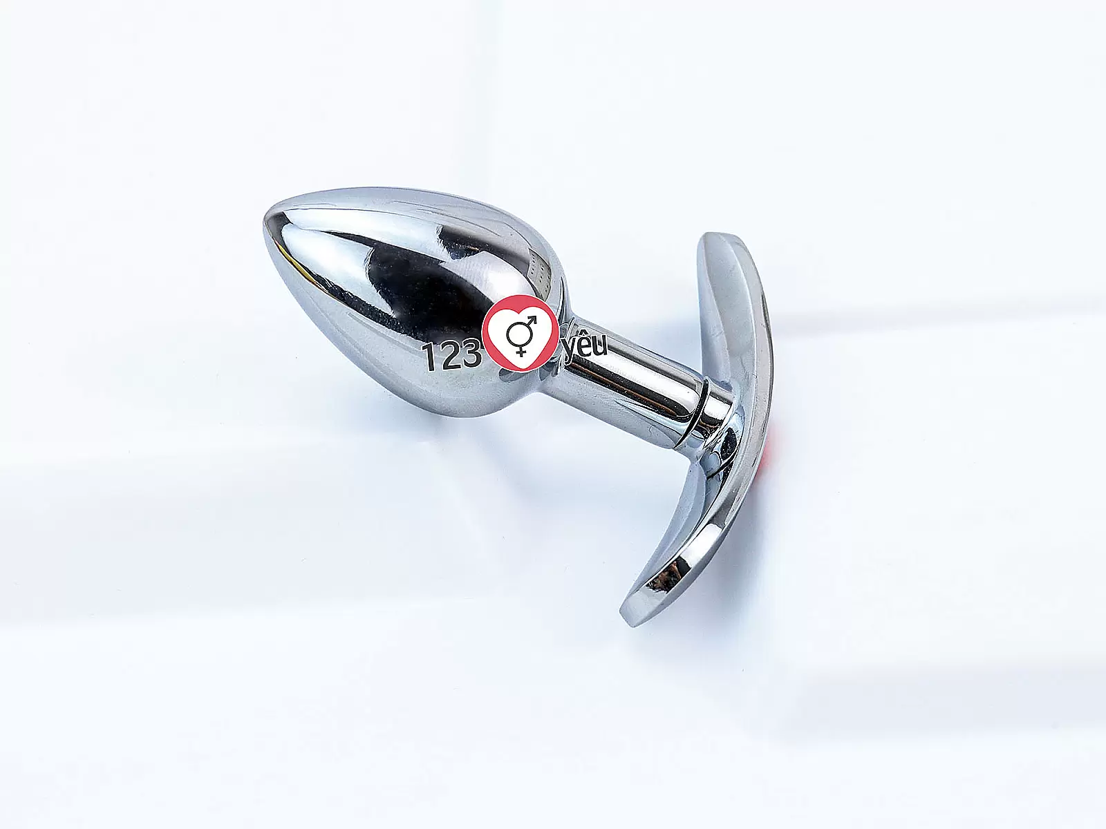 Dụng cụ kích thích hậu môn inox có tay cầm