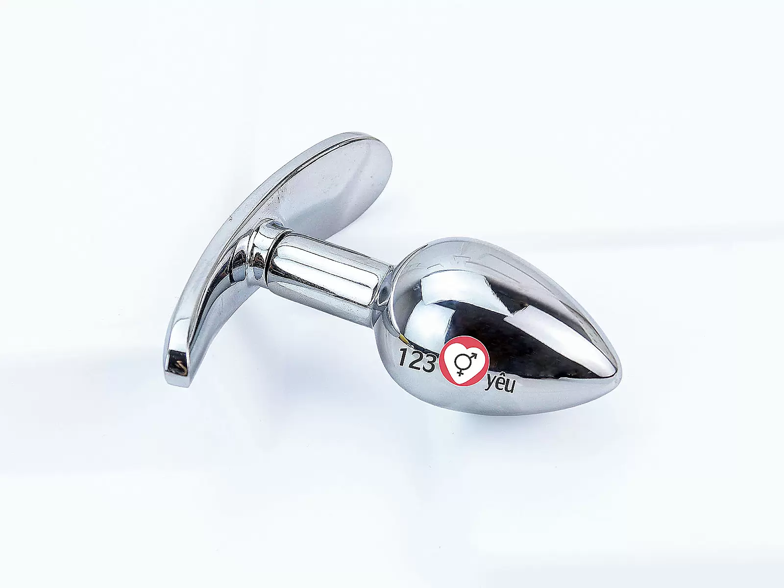 Dụng cụ kích thích hậu môn inox có tay cầm