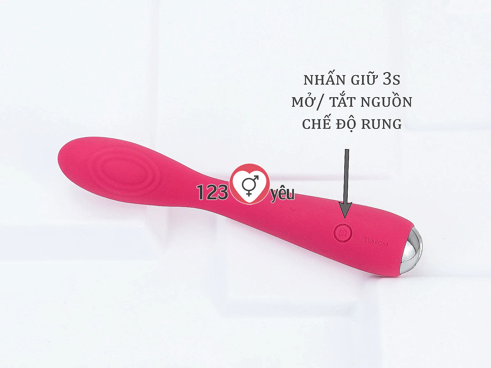 Máy massage ngón tay Svakom Iris 5 chế độ pin