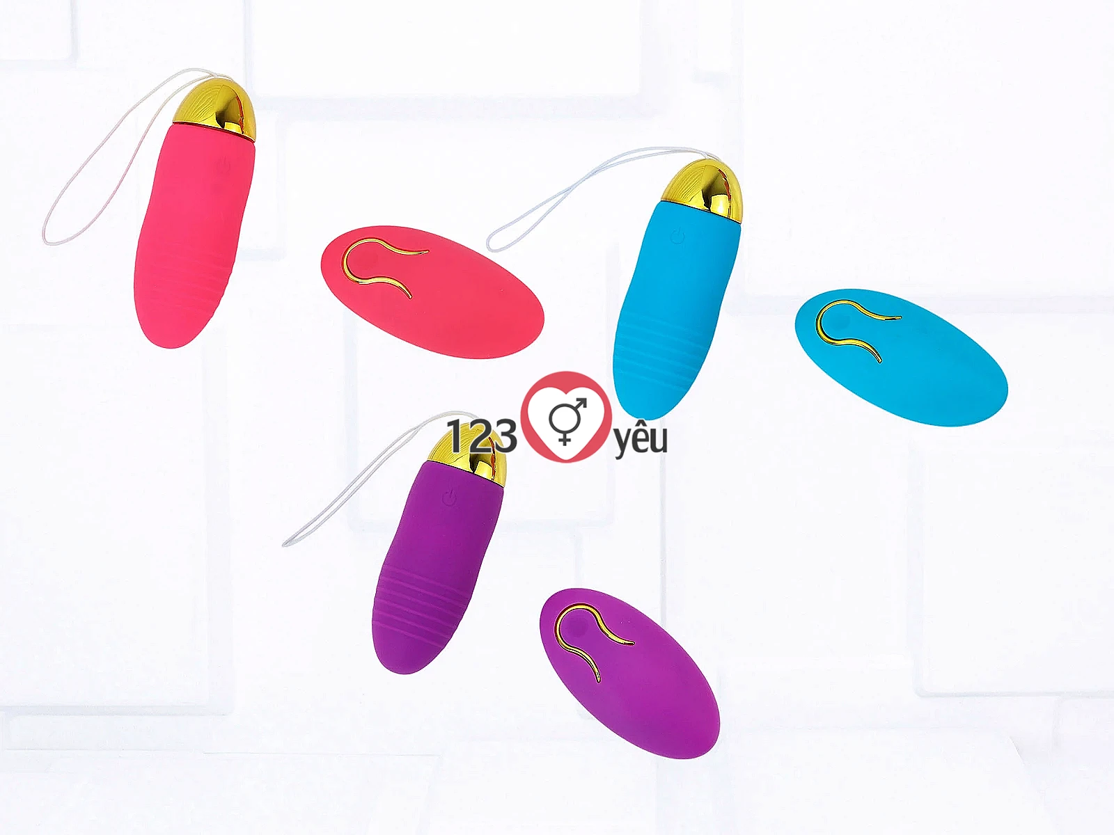 Trứng rung tình yêu pin sạc Safiman điều khiển từ xa không dây