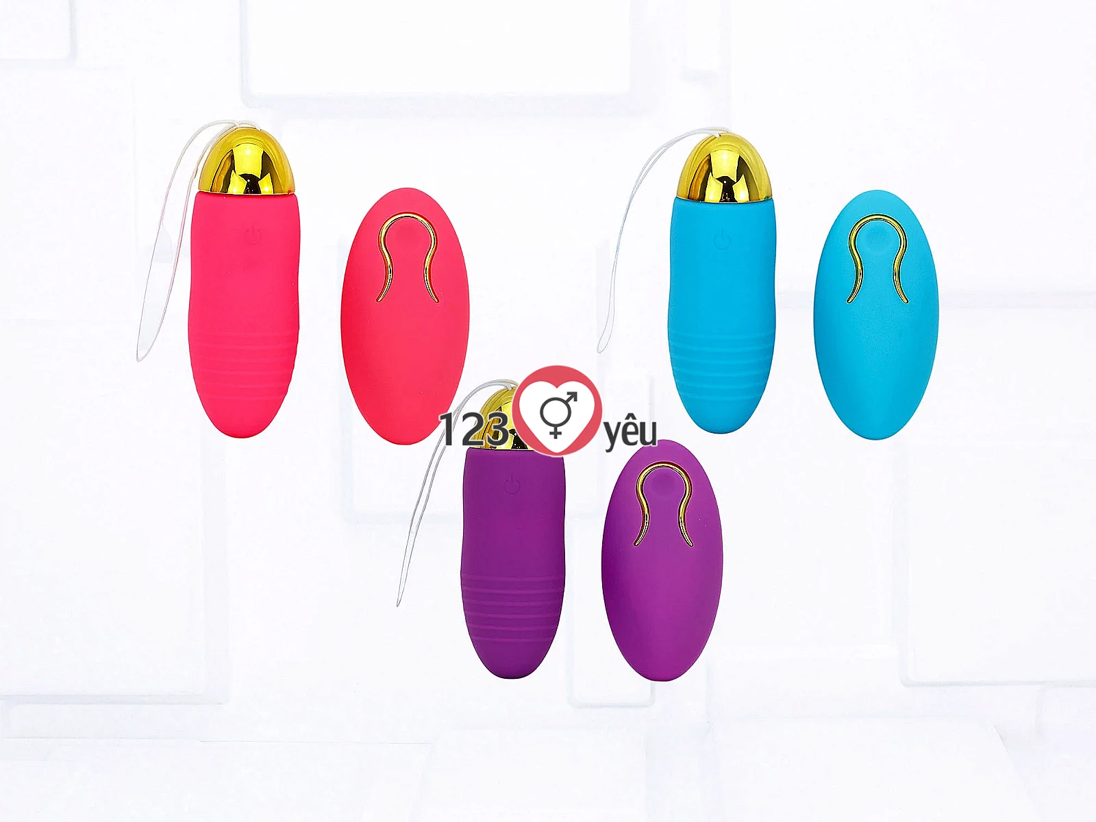 Trứng rung tình yêu pin sạc Safiman điều khiển từ xa không dây