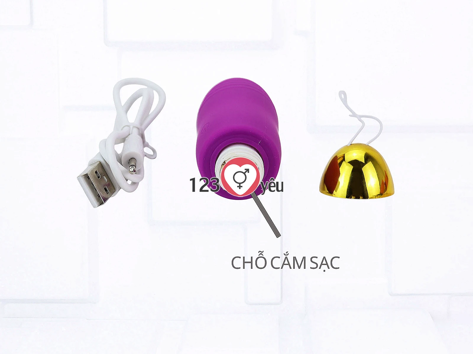 Trứng rung tình yêu pin sạc Safiman điều khiển từ xa không dây