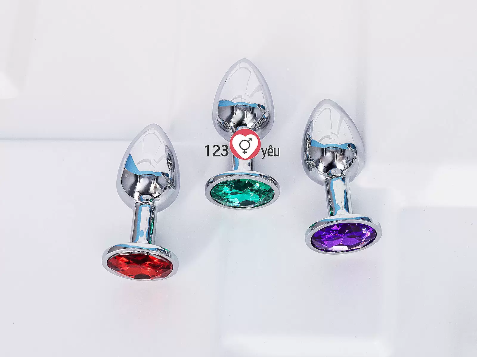 Sextoy kích hậu Inox mini có đế nhiều màu sắc