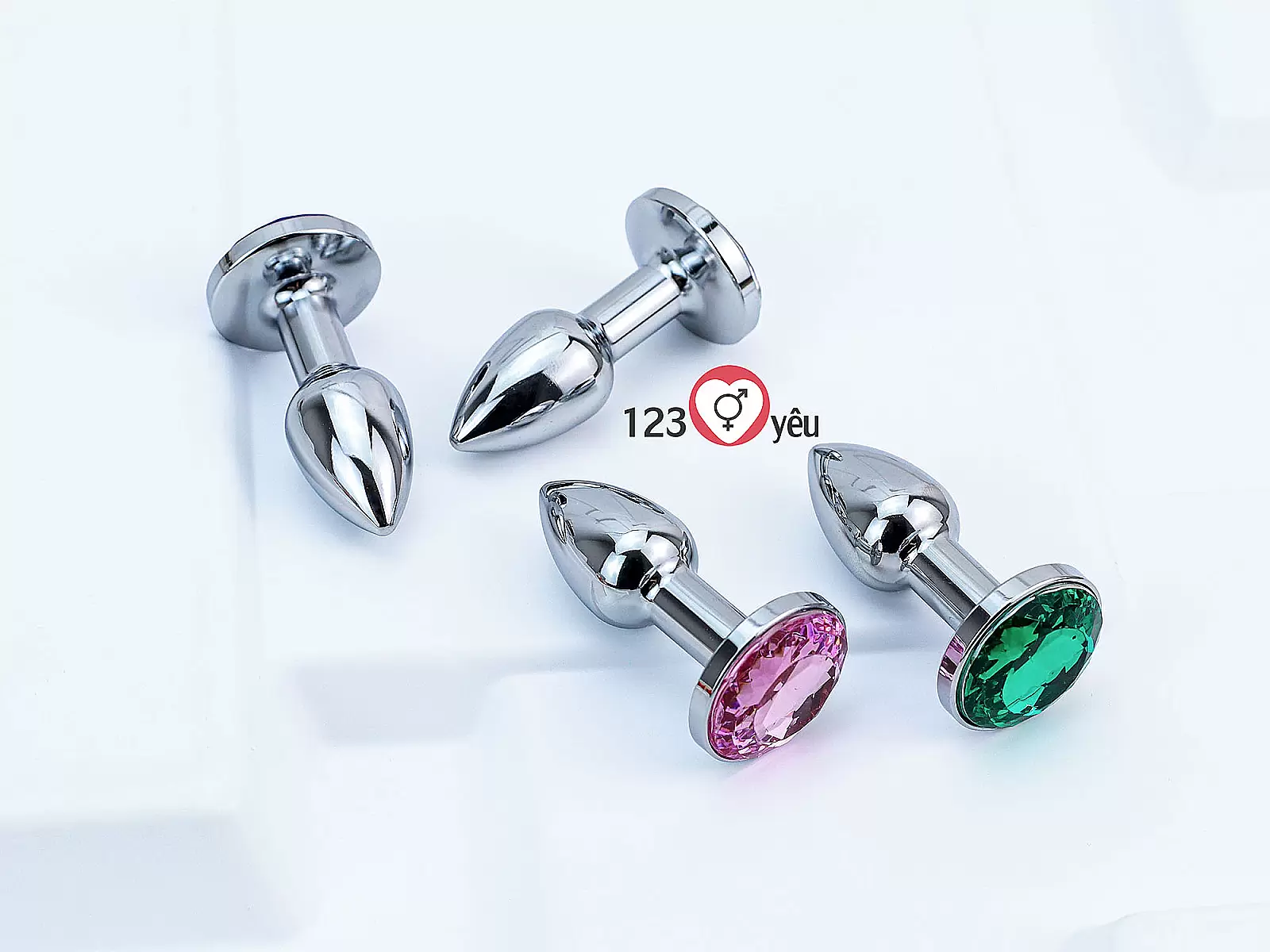 Sextoy kích hậu Inox mini có đế nhiều màu sắc