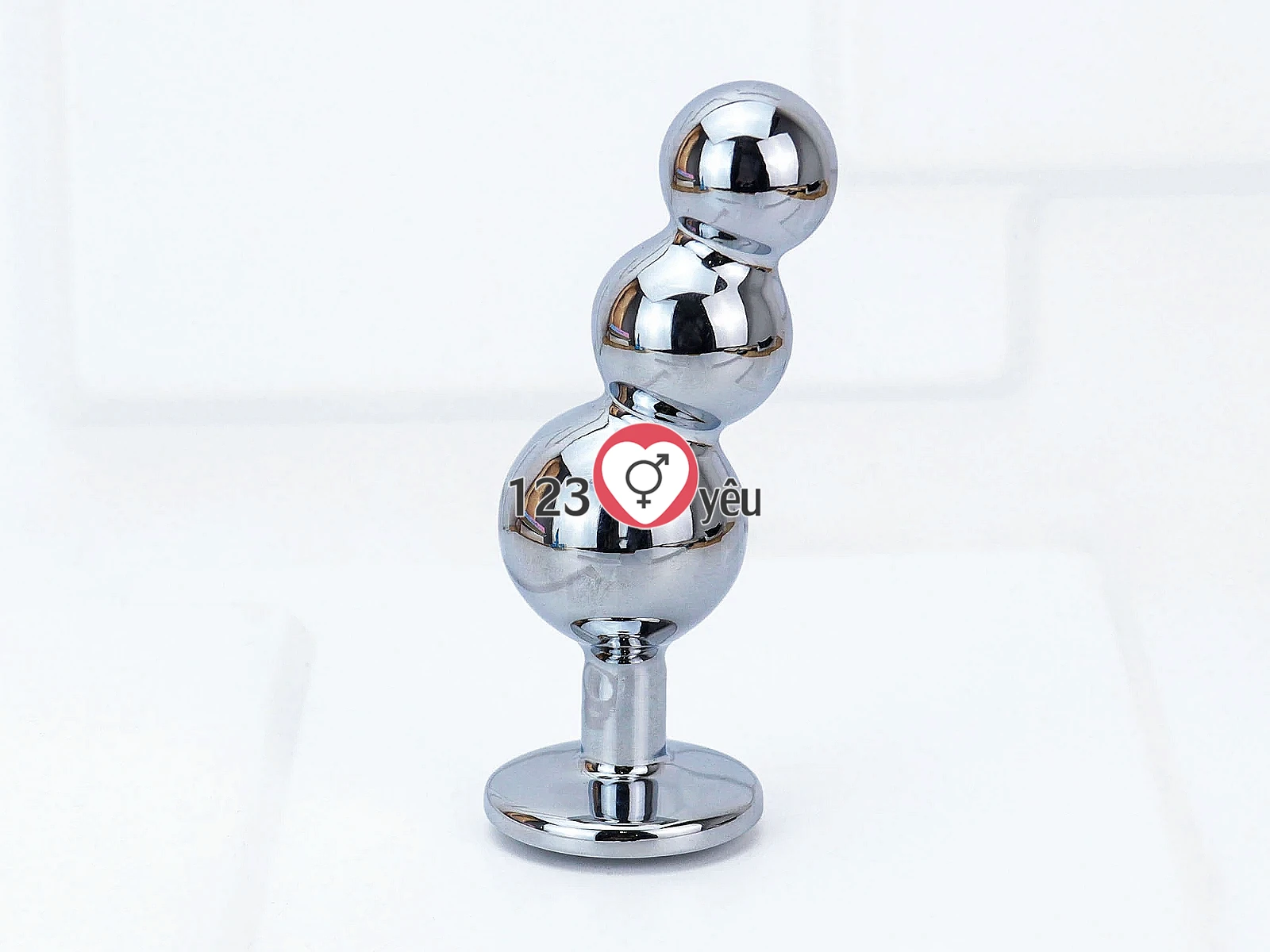 Dụng cụ kích thích hậu môn Inox 3 nấc