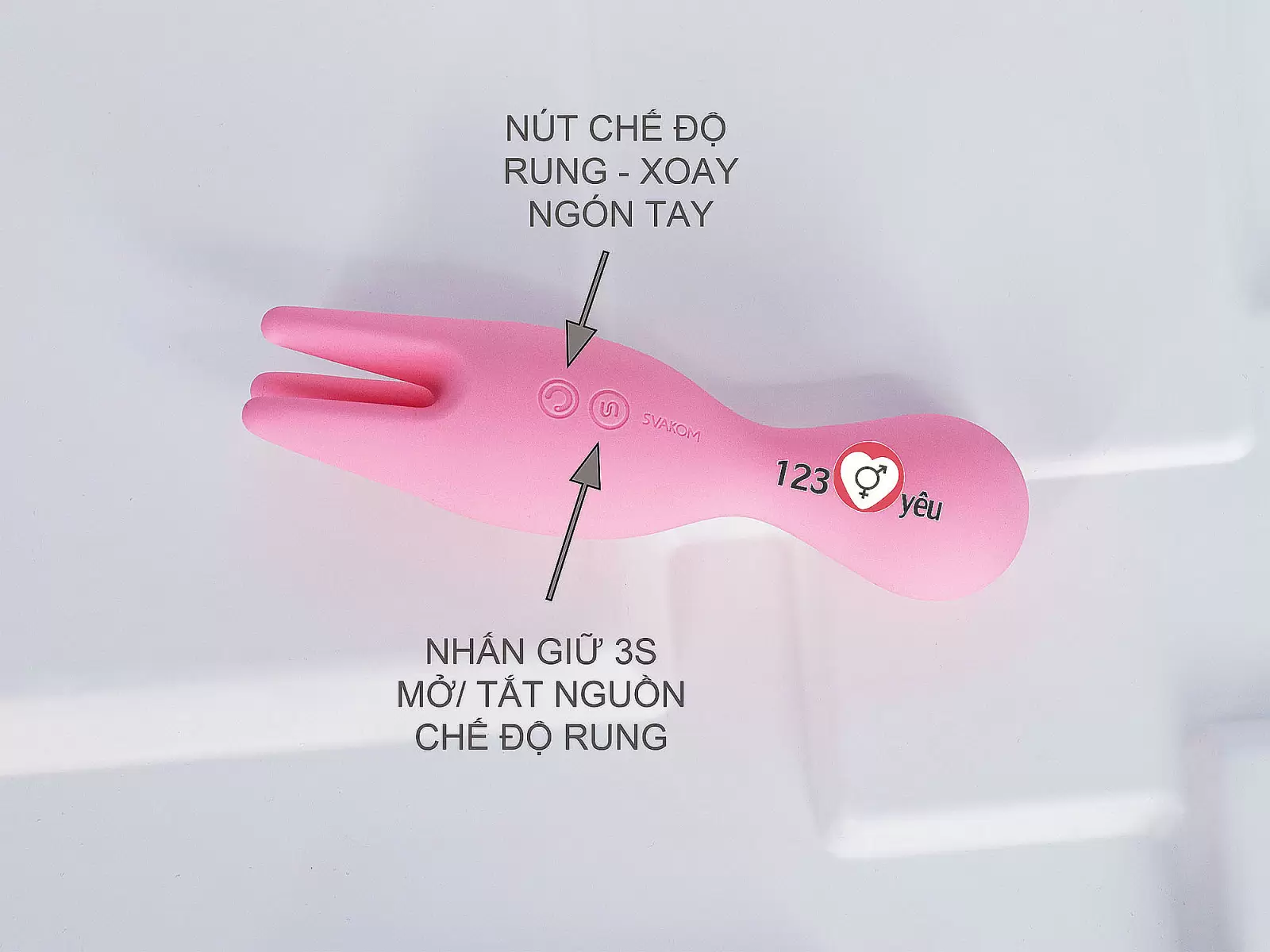 Máy mát xa ngón tay rung điểm G Svakom Nymph tiêu chuẩn châu âu