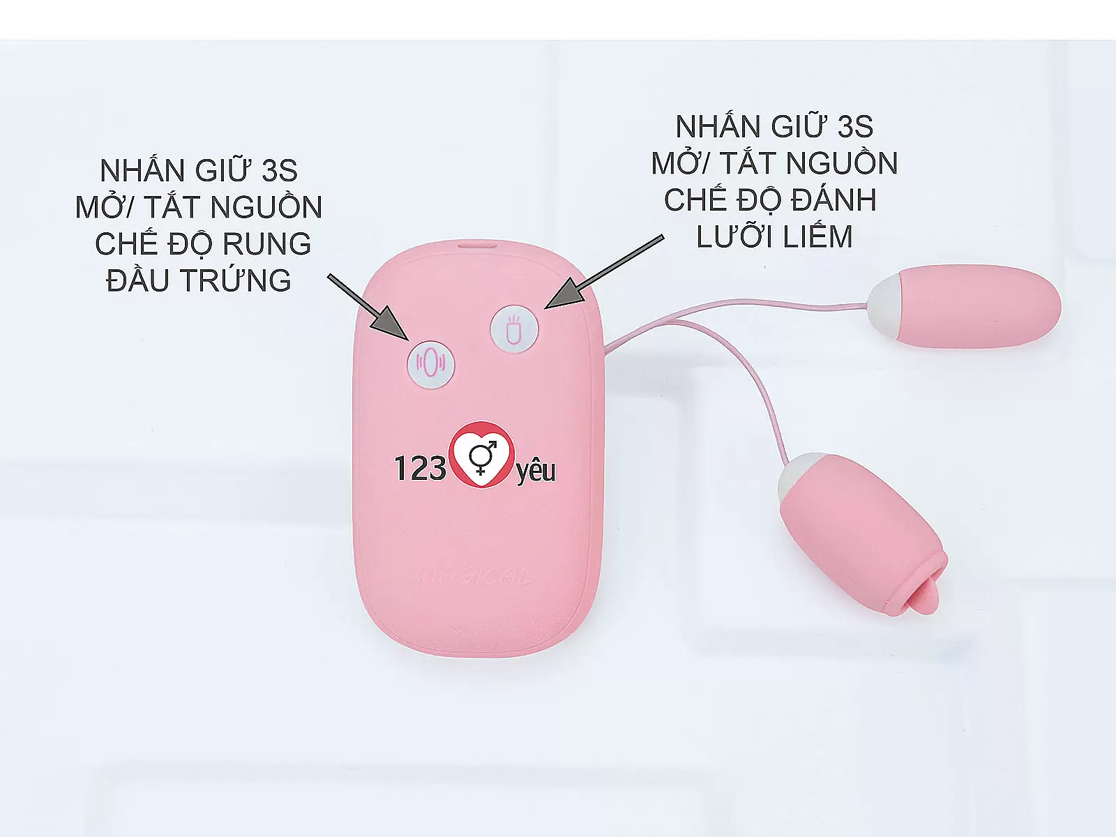 Trứng rung Vibrator Magic Box có lưỡi liếm