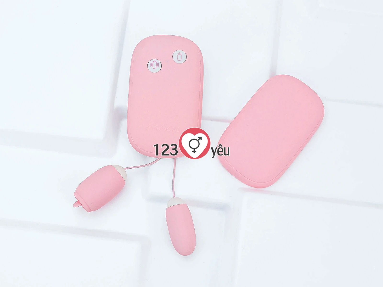 Trứng rung Vibrator Magic Box – 2 đầu trứng & lưỡi liếm