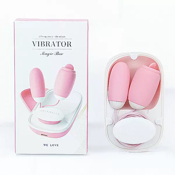 Trứng rung Vibrator Magic Box – 2 đầu trứng & lưỡi liếm