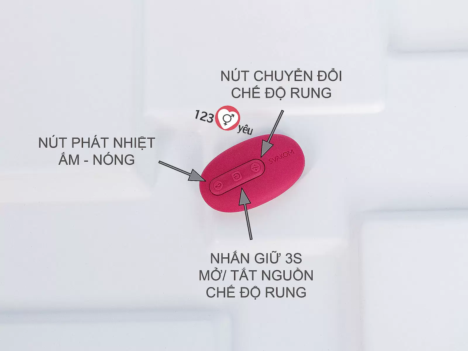 Máy mát xa kích thích hậu môn Svakom Primo phát nhiệt pin sạc hàng USA