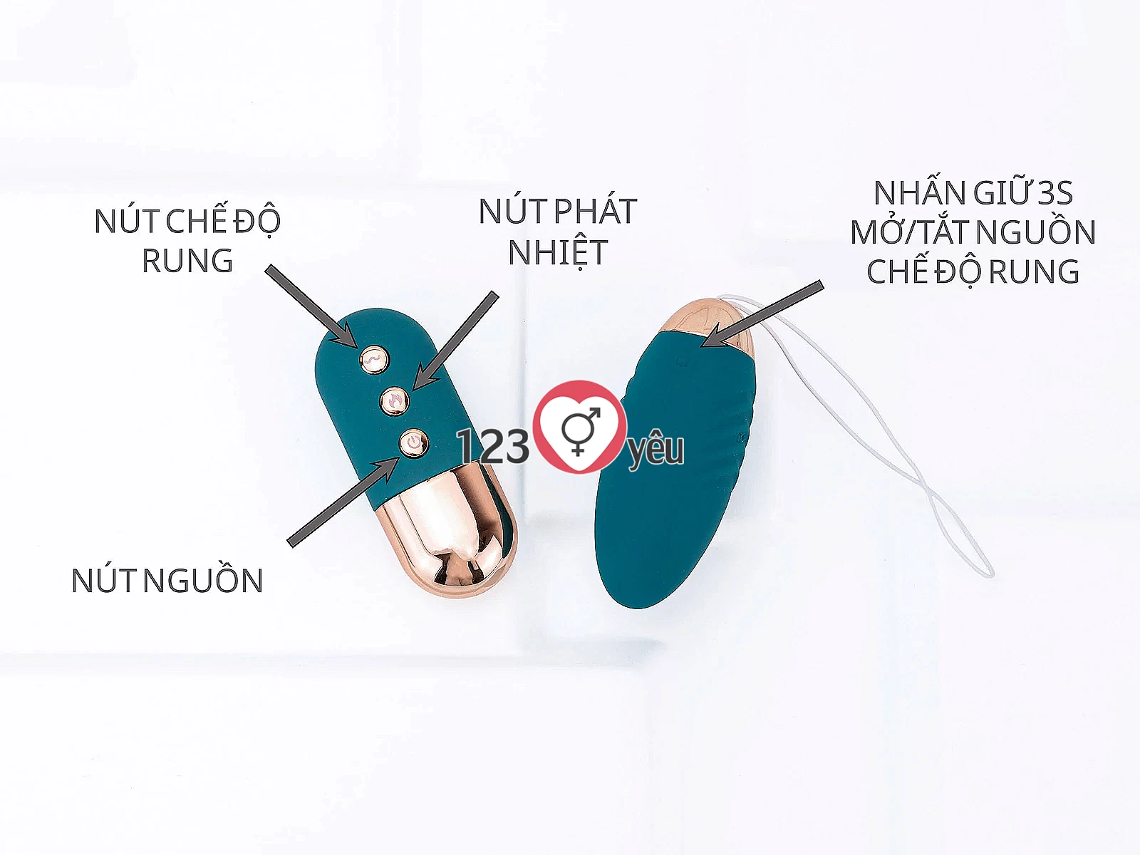 Trứng rung LILO ấm nóng pin sạc điều chỉnh từ xa