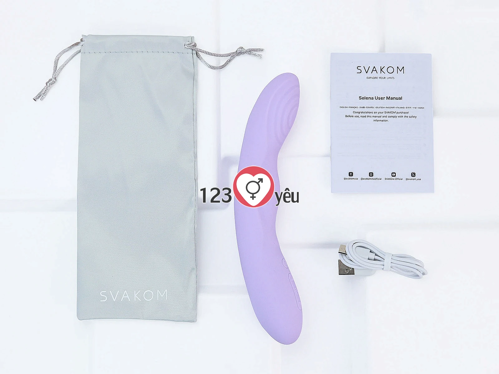 Máy massage SVAKOM Selena rung thụt sưởi ấm điều khiển App cao cấp