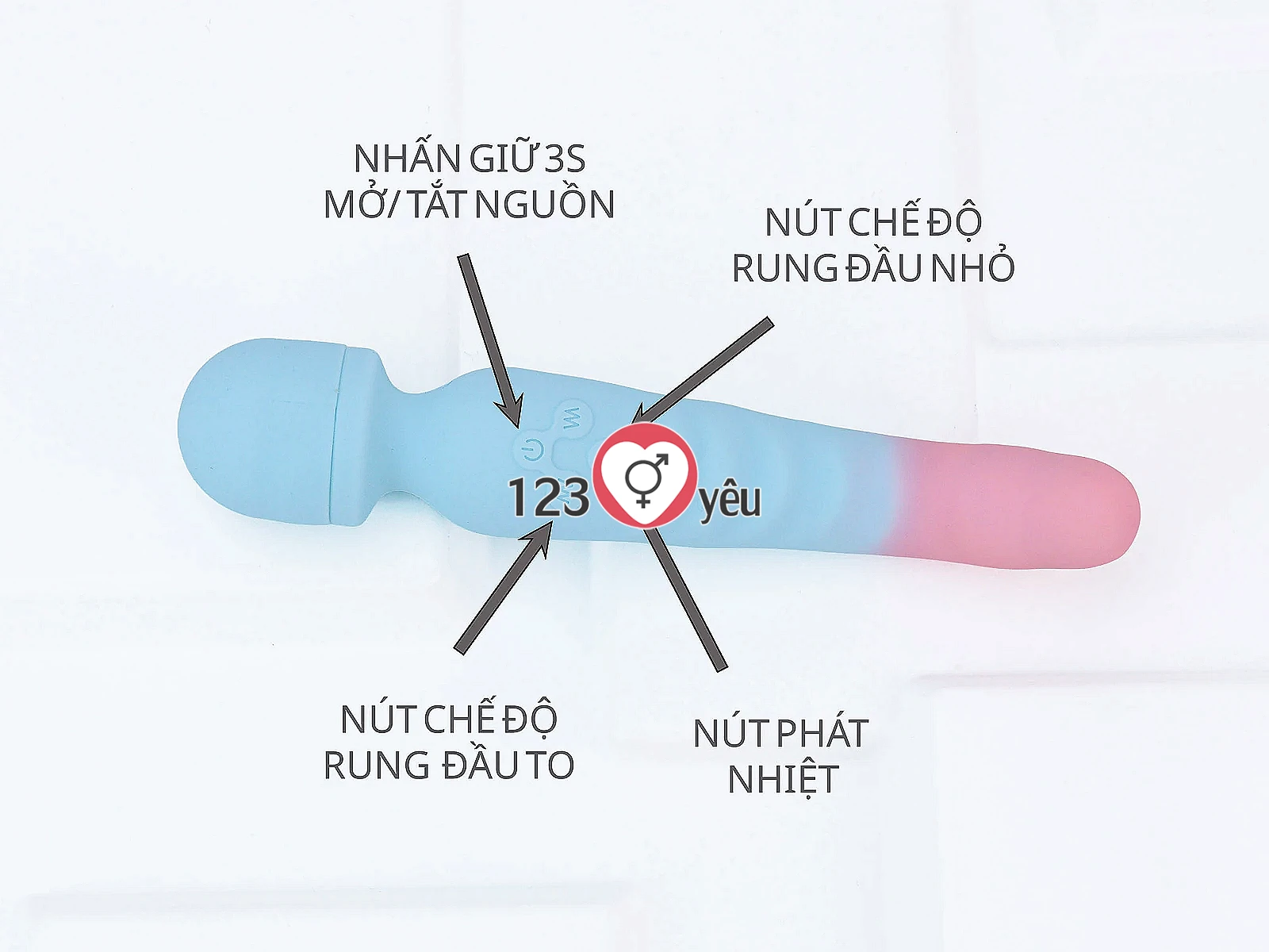 Máy massage điểm G 2 đầu rung kích thích mạnh mẽ