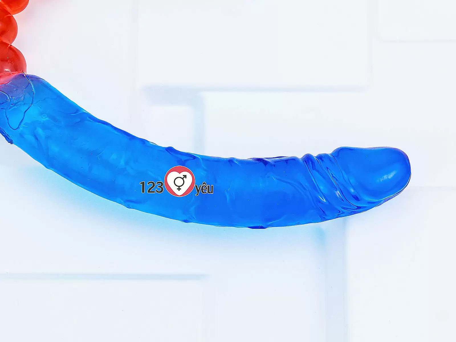 Dương vật giả 2 đầu dương vật và kích hậu xanh đỏ