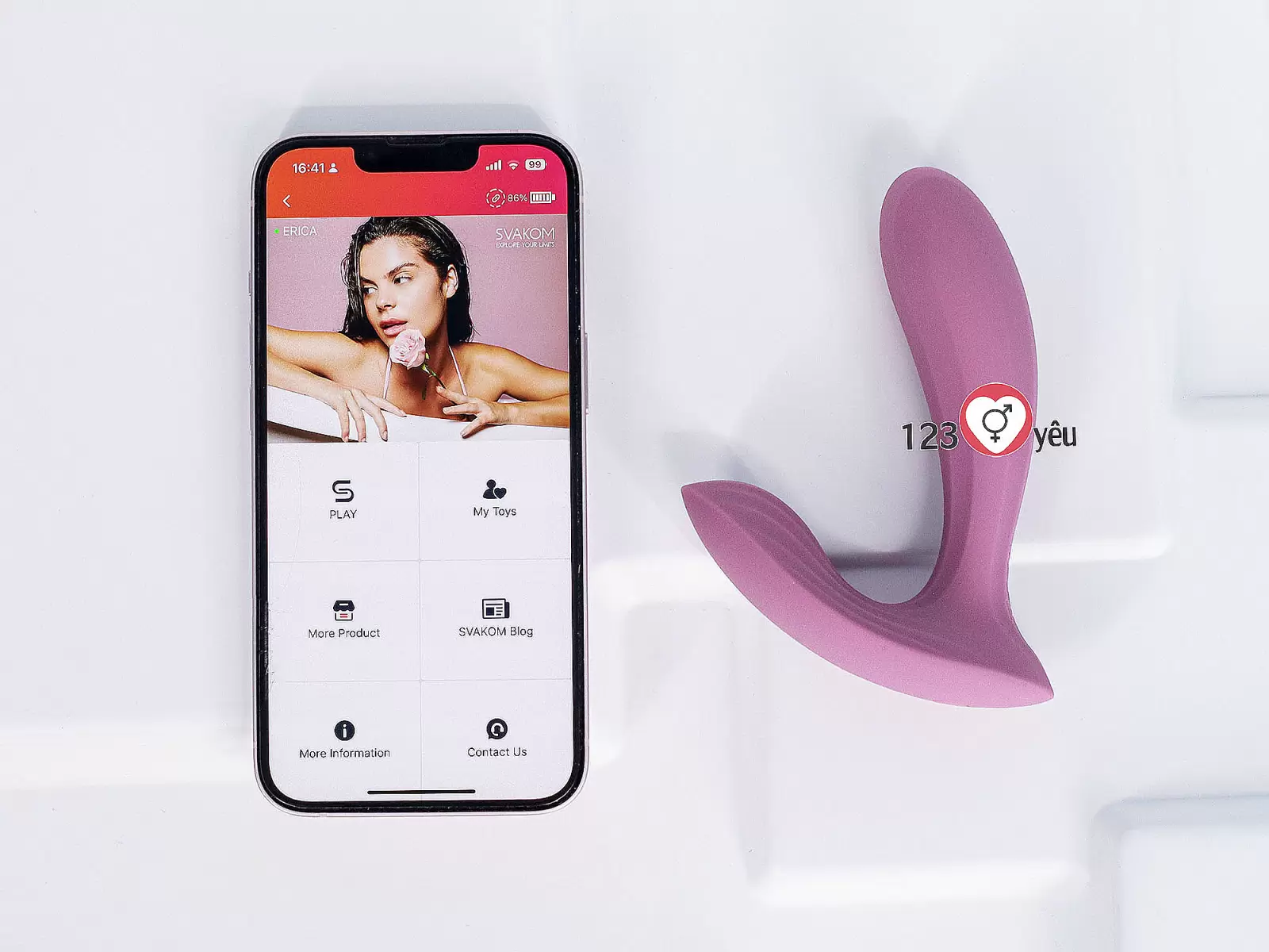 Máy mát xa kích hậu Svakom Erica điều khiển bằng App
