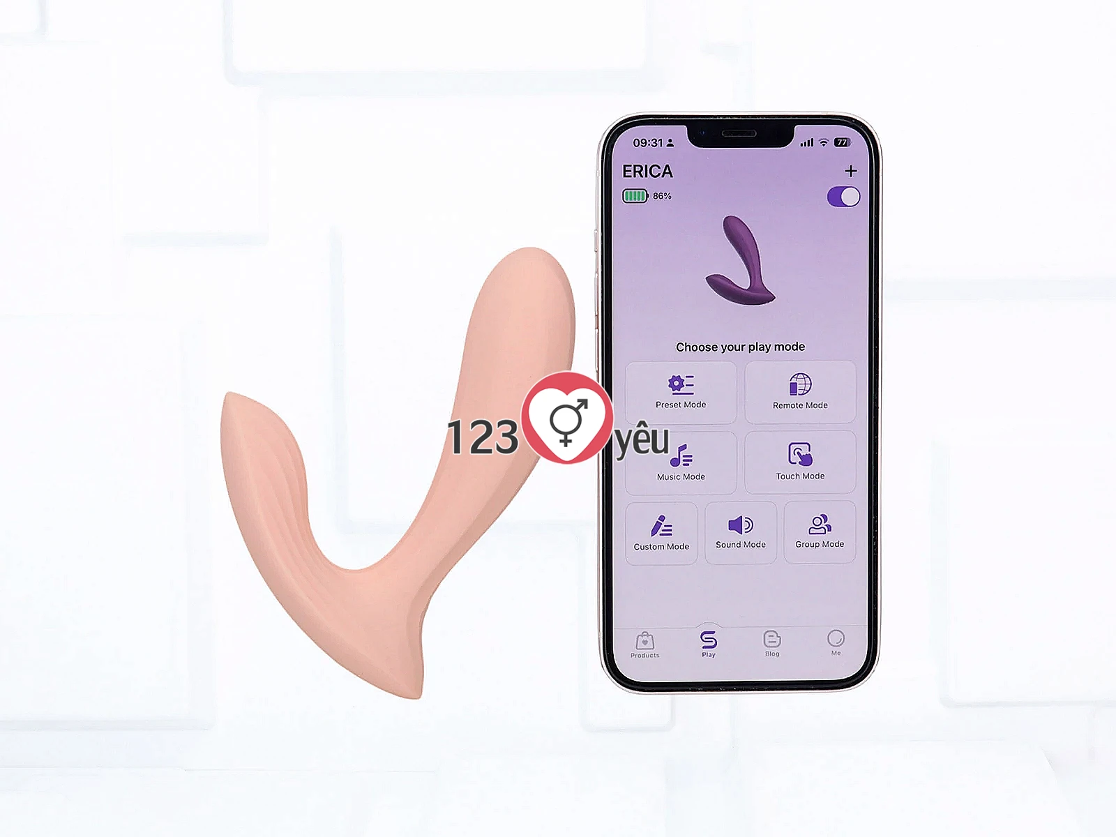 Máy mát xa kích hậu Svakom Erica điều khiển bằng App