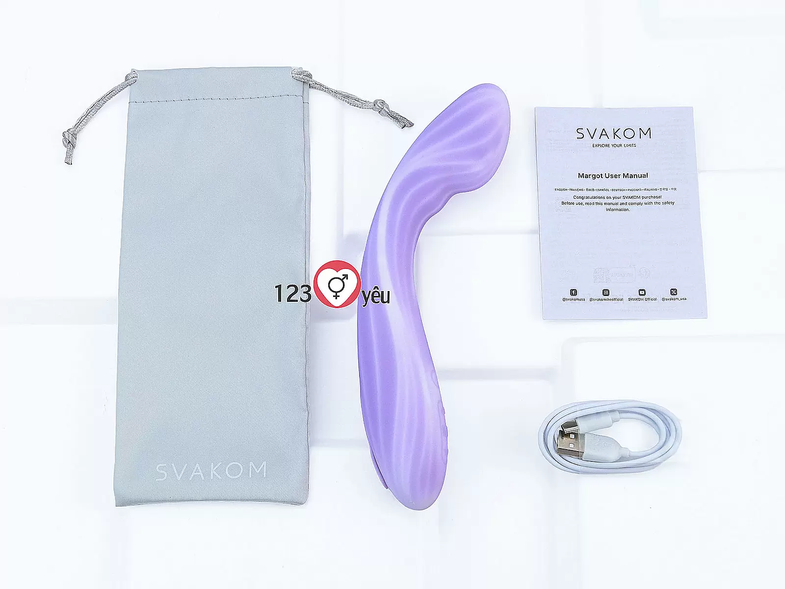 Máy massage Svakom Margot nhiều chế độ rung kết nối từ xa qua App điện thoại