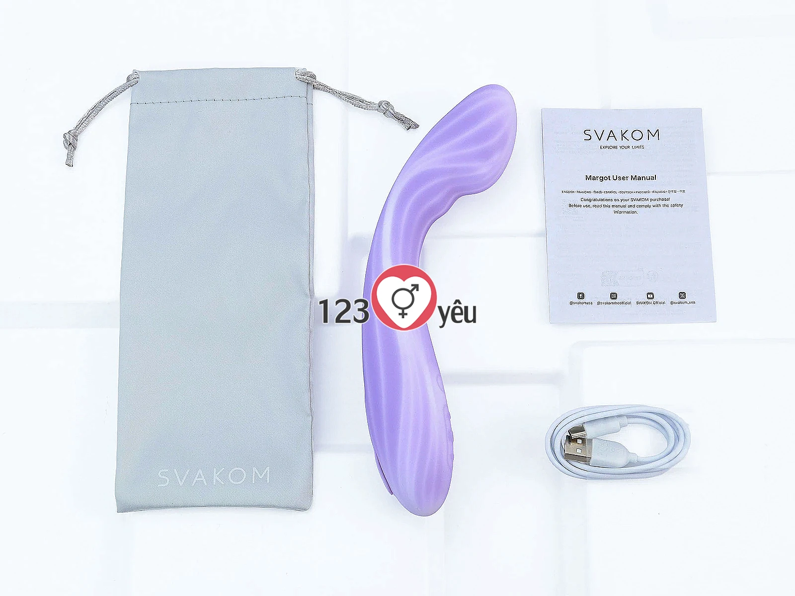 Máy massage Svakom Margot nhiều chế độ rung kết nối từ xa qua App điện thoại