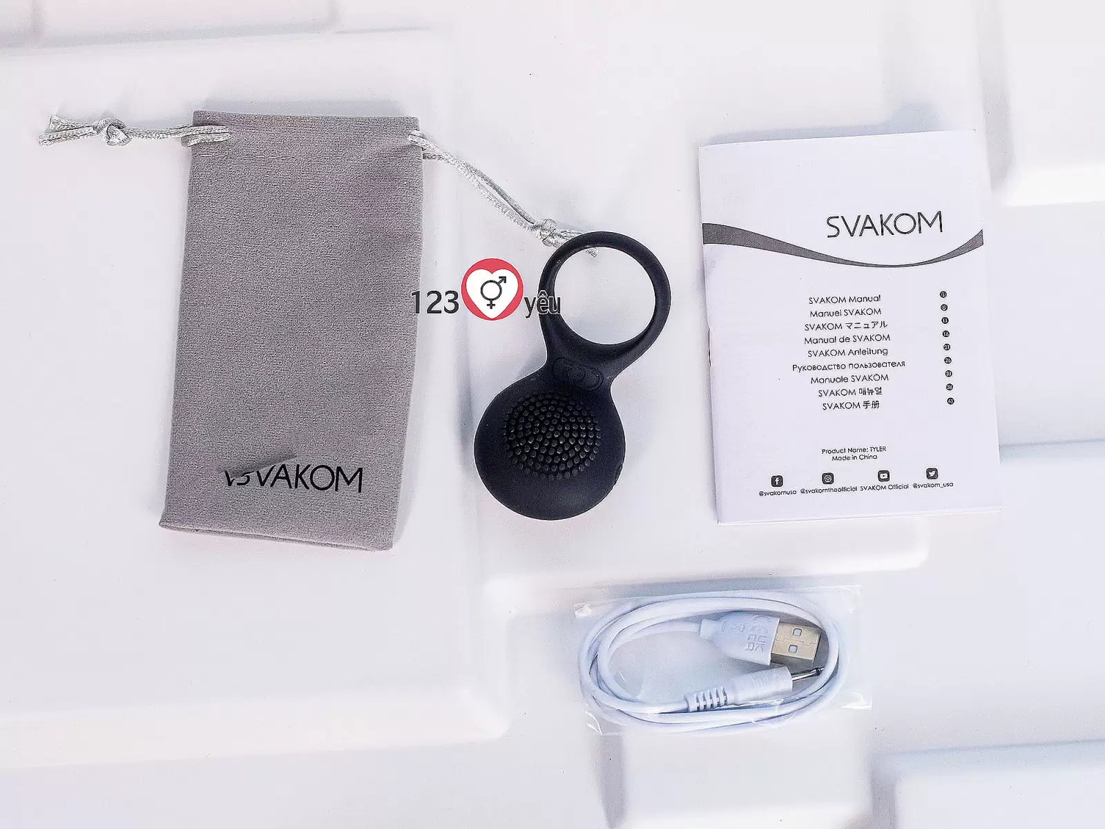 Vòng đeo dương vật rung kích thích SVAKOM Tyler
