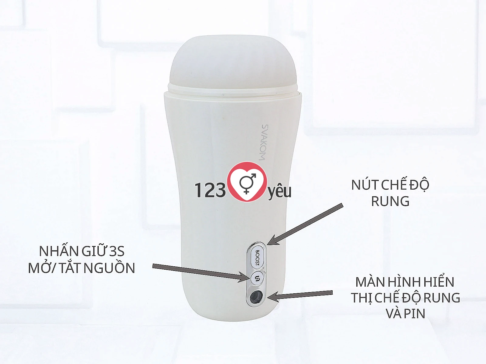 Âm đạo giả ngụy trang Svakom Robin pin sạc