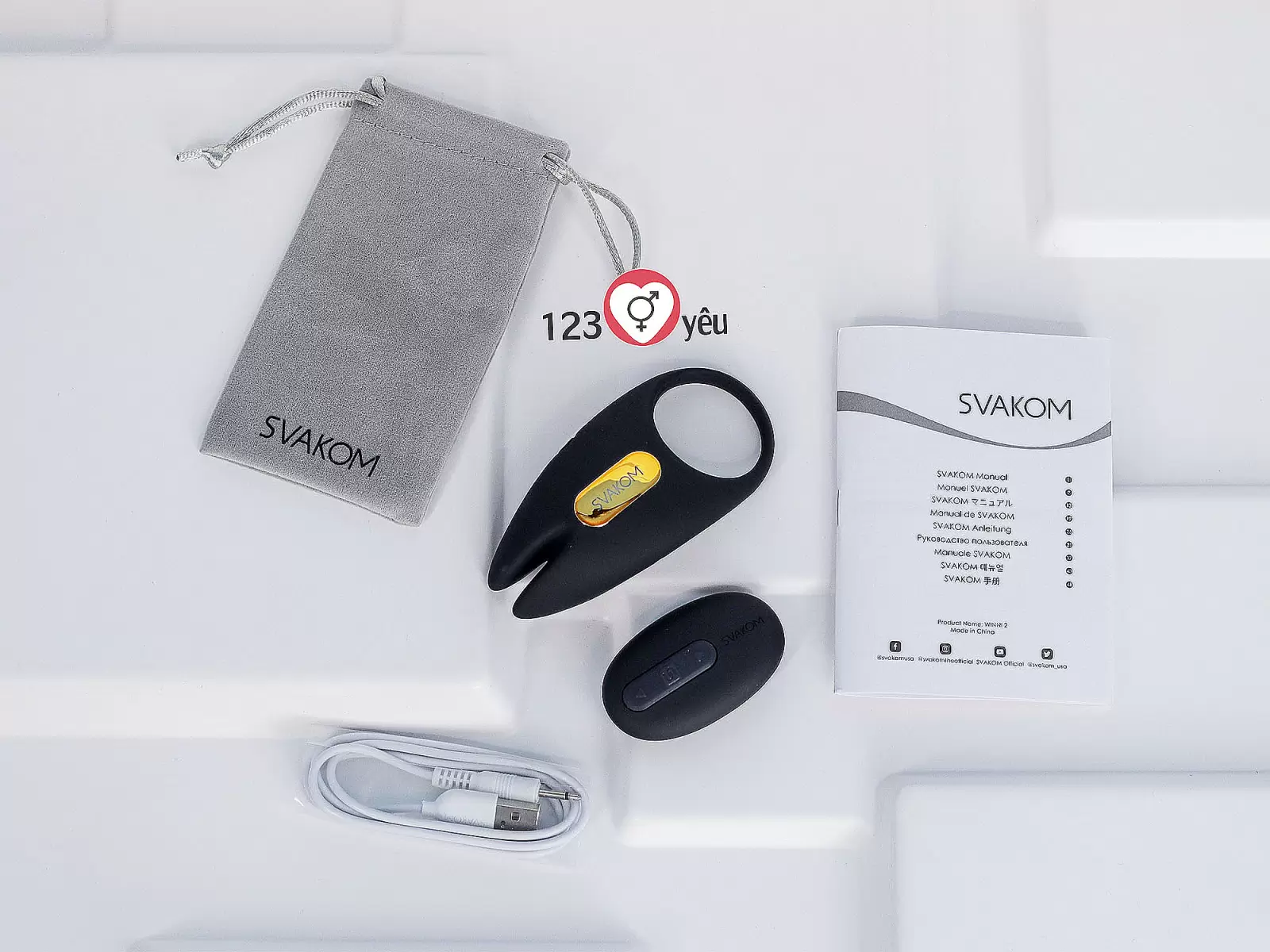 Vòng đeo dương vật Svakom Winni 2 pin sạc chuẩn USA