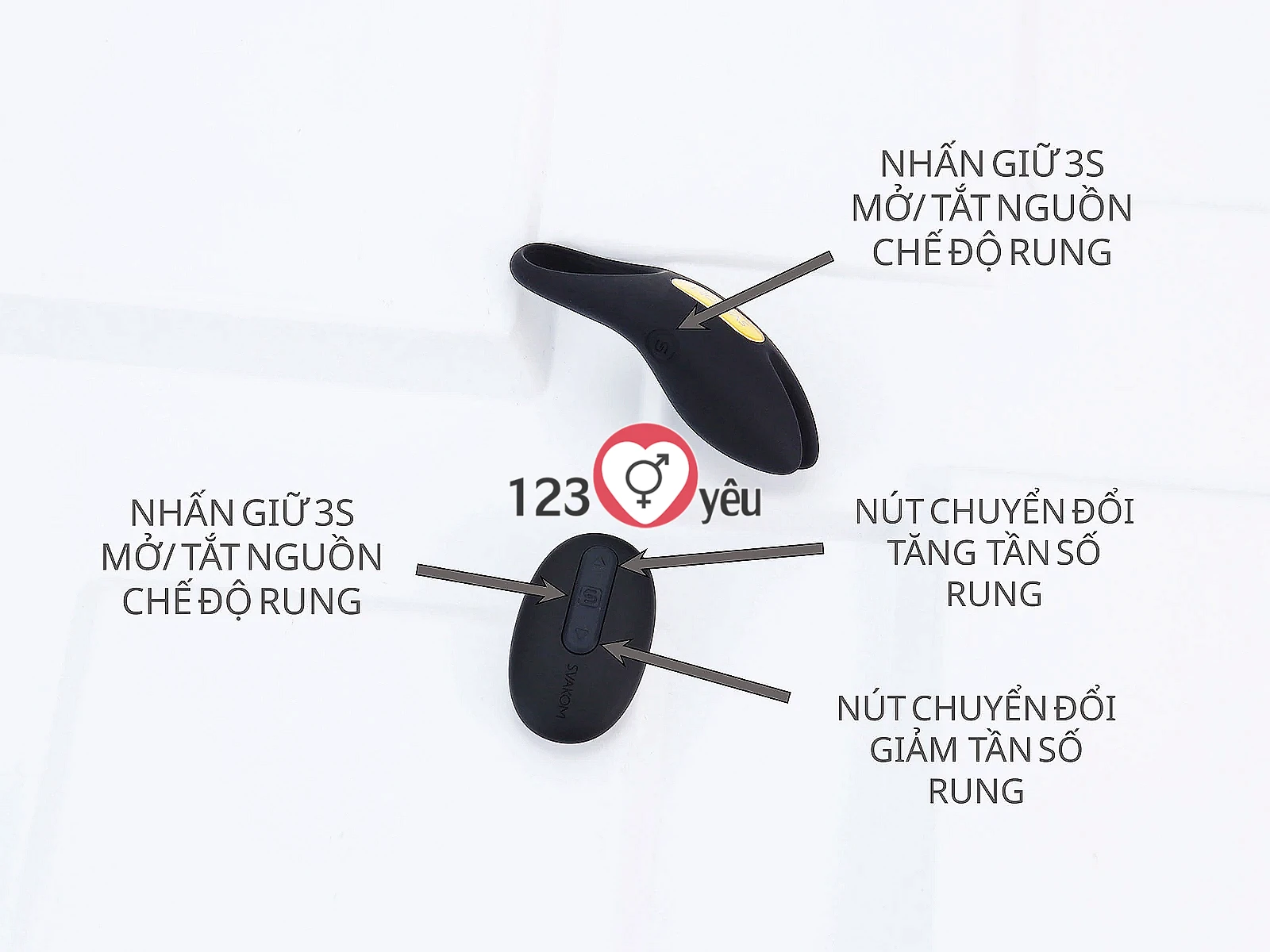 Vòng đeo dương vật Svakom Winni 2 pin sạc chuẩn USA