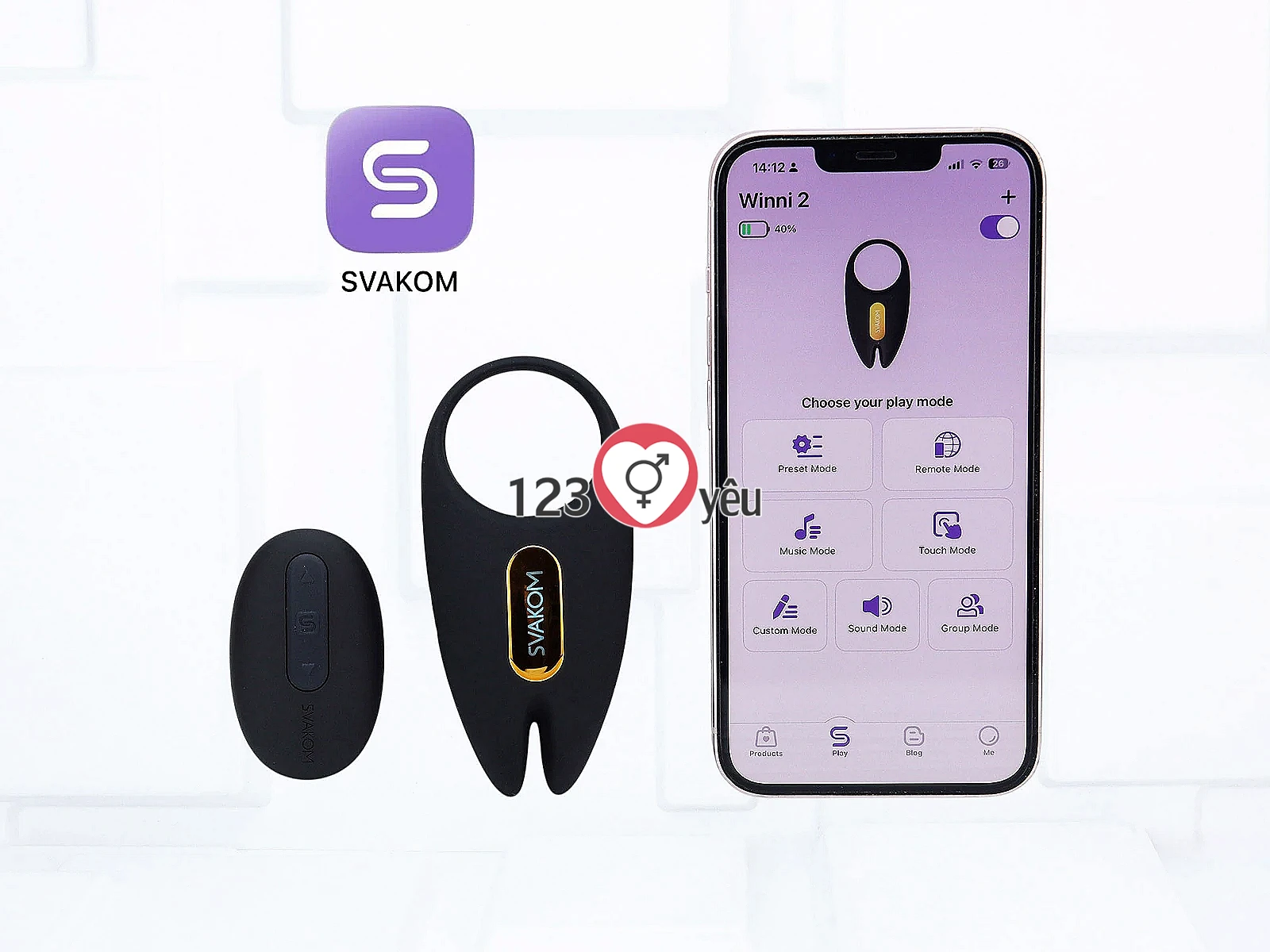 Vòng đeo dương vật Svakom Winni 2 pin sạc chuẩn USA