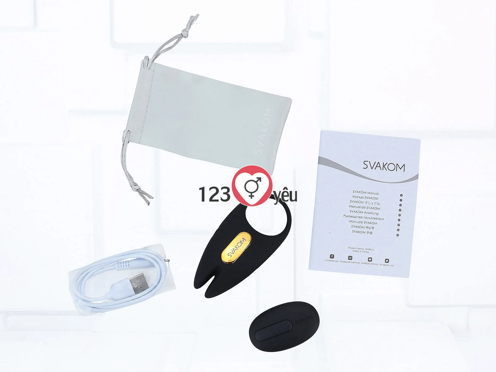 Vòng đeo dương vật Svakom Winni 2 kèm điểu khiển từ xa và qua App