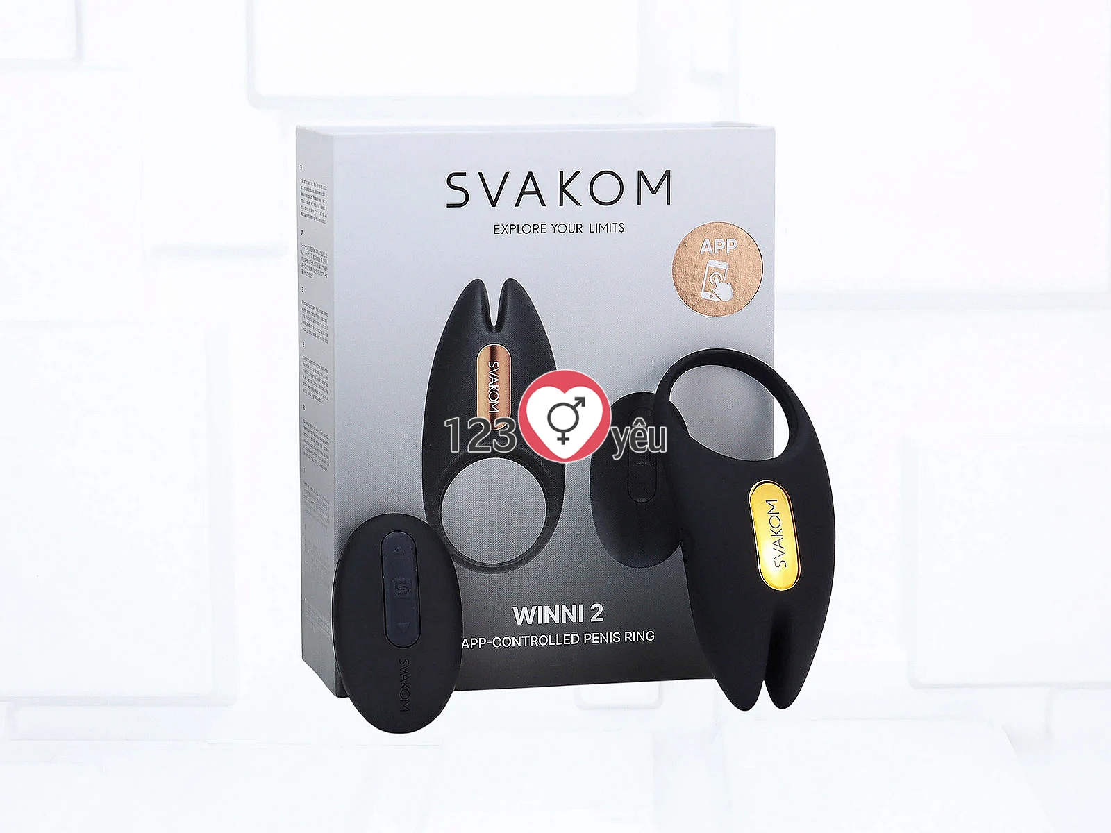 Vòng đeo dương vật Svakom Winni 2 kèm điểu khiển từ xa và qua App