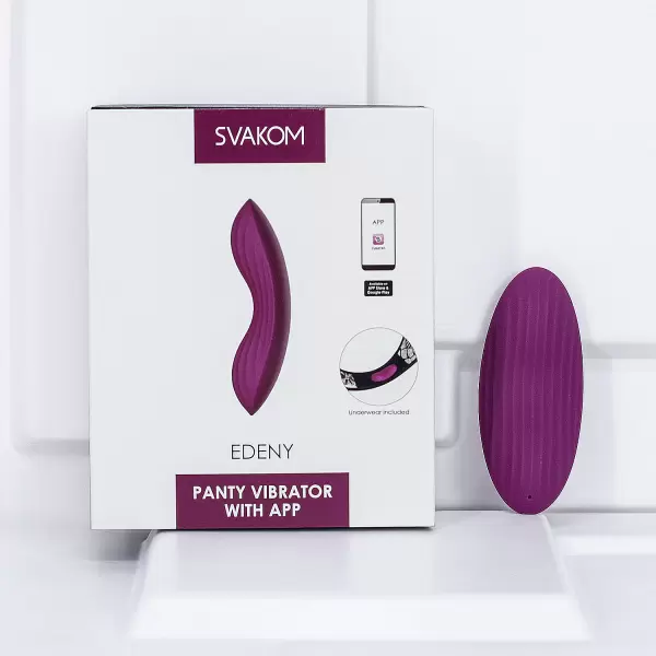 Lưỡi liếm âm đạo Svakom Edeny siêu mềm điều khiển qua app, có quần lót