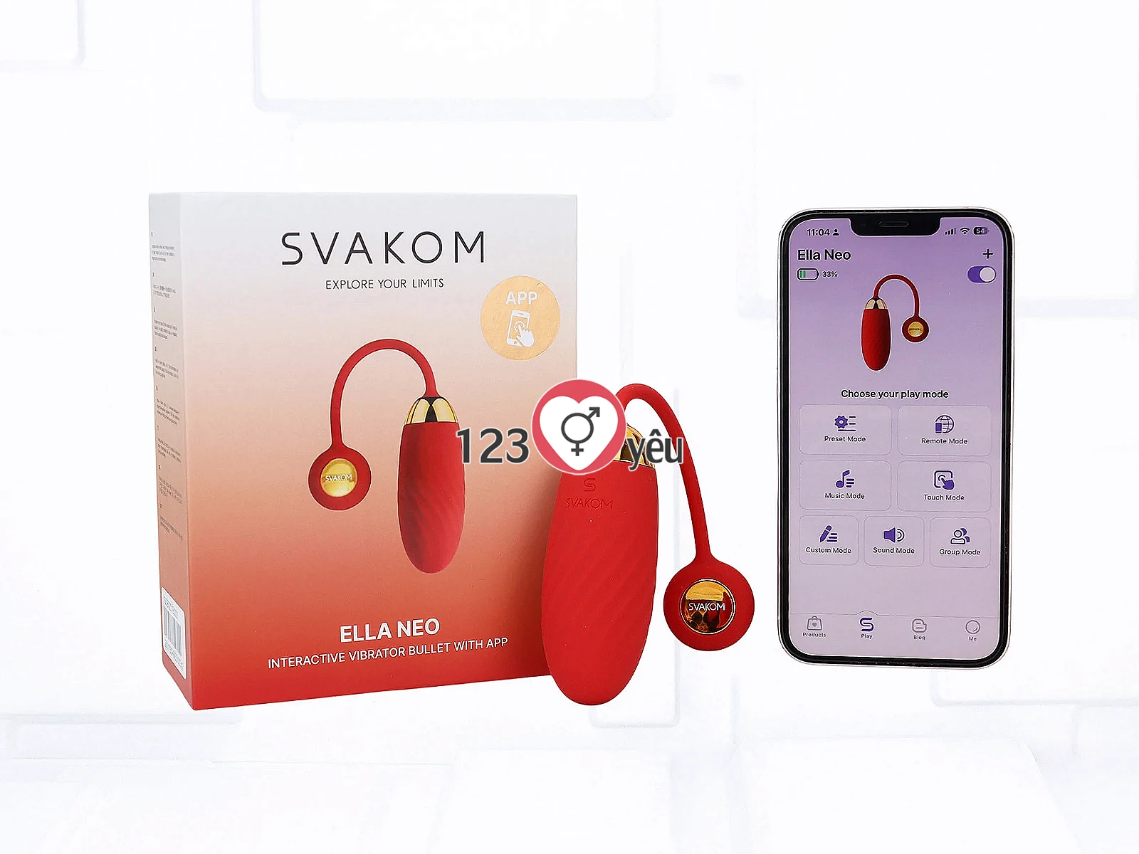 Trứng rung tình yêu Svakom Ella Neo điều khiển Smartphone