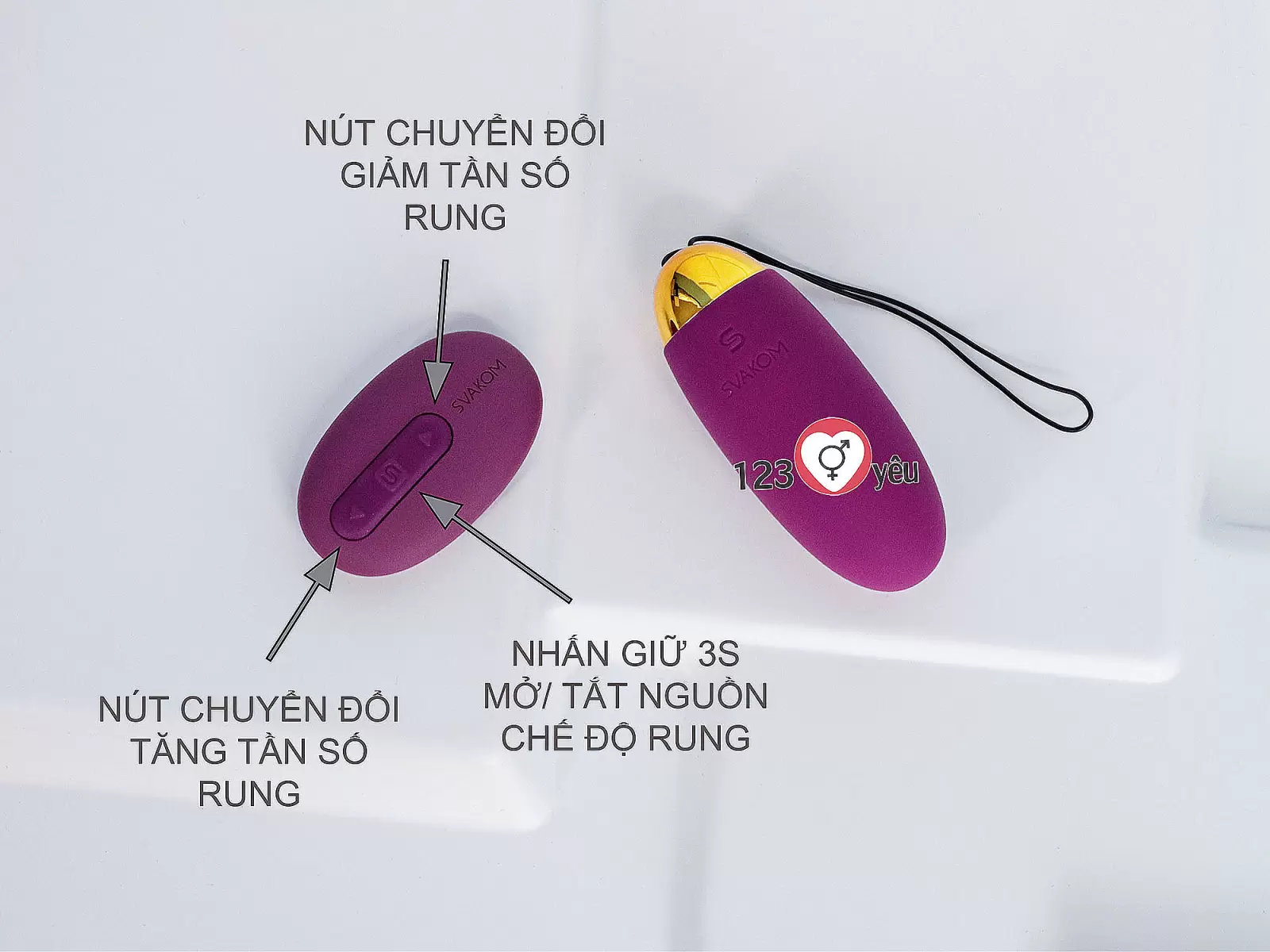 Trứng rung Svakom ELVA 6 chế độ rung điều khiển từ xa
