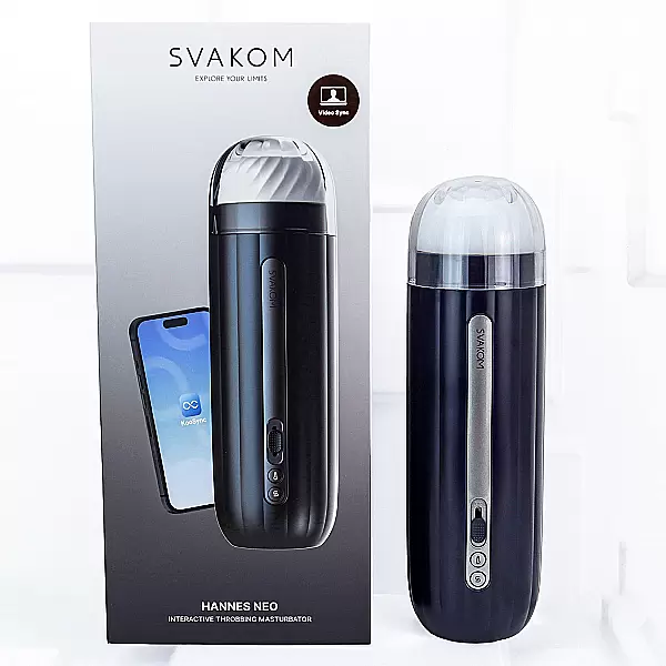 Âm Đạo Giả Svakom Hannes NEO Cao Cấp Rung Mút Phát Nhiệt, Xài App Điện Thoại
