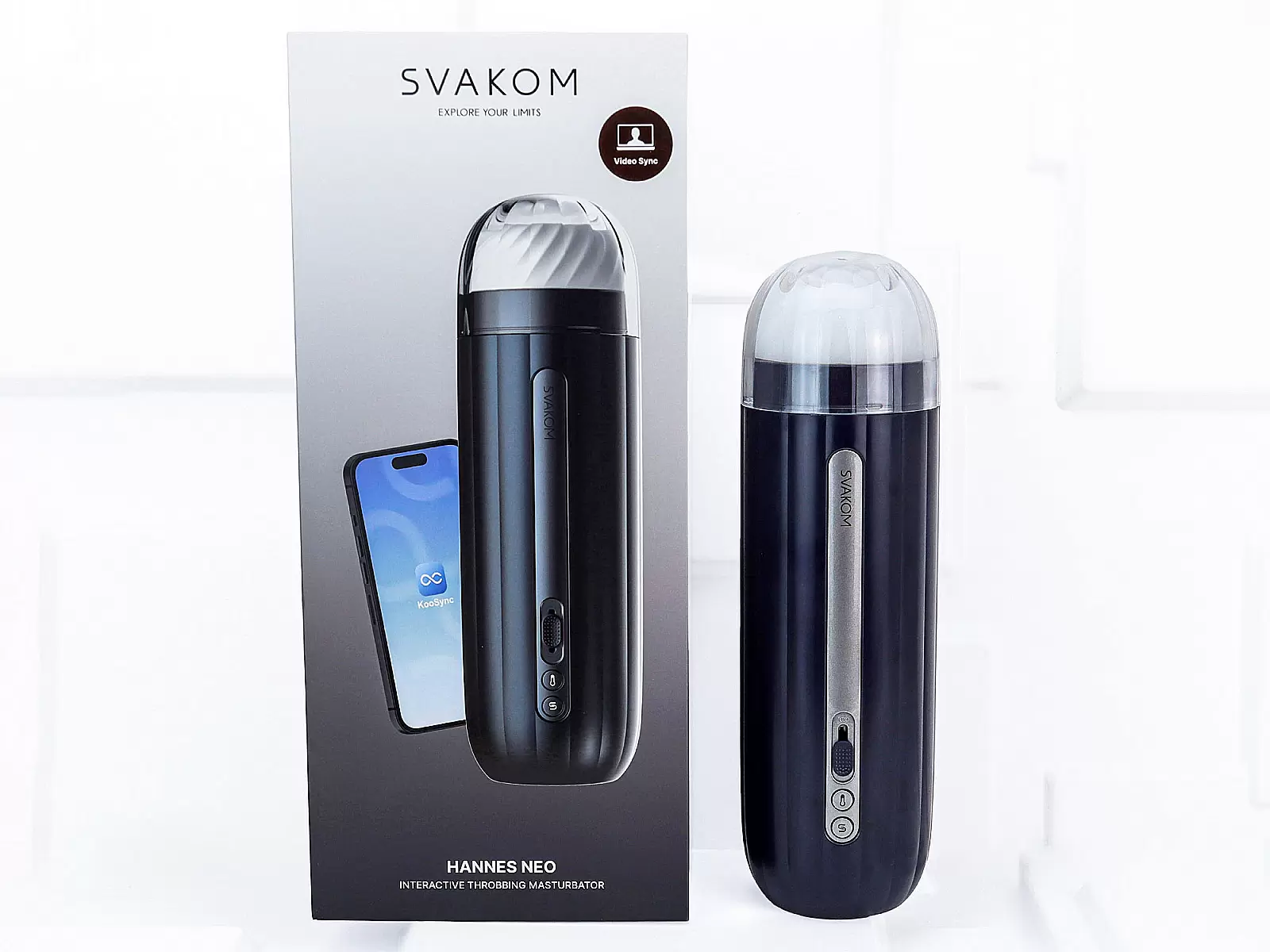 Âm Đạo Giả Svakom Hannes NEO Cao Cấp Rung Mút Phát Nhiệt, Xài App Điện Thoại