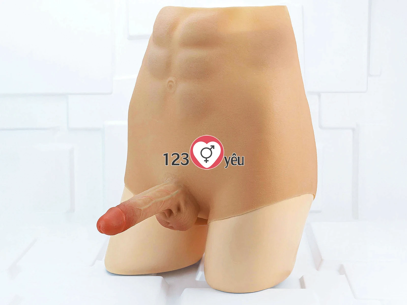 Quần dương vật giả size to rỗng ruột siêu mềm có múi