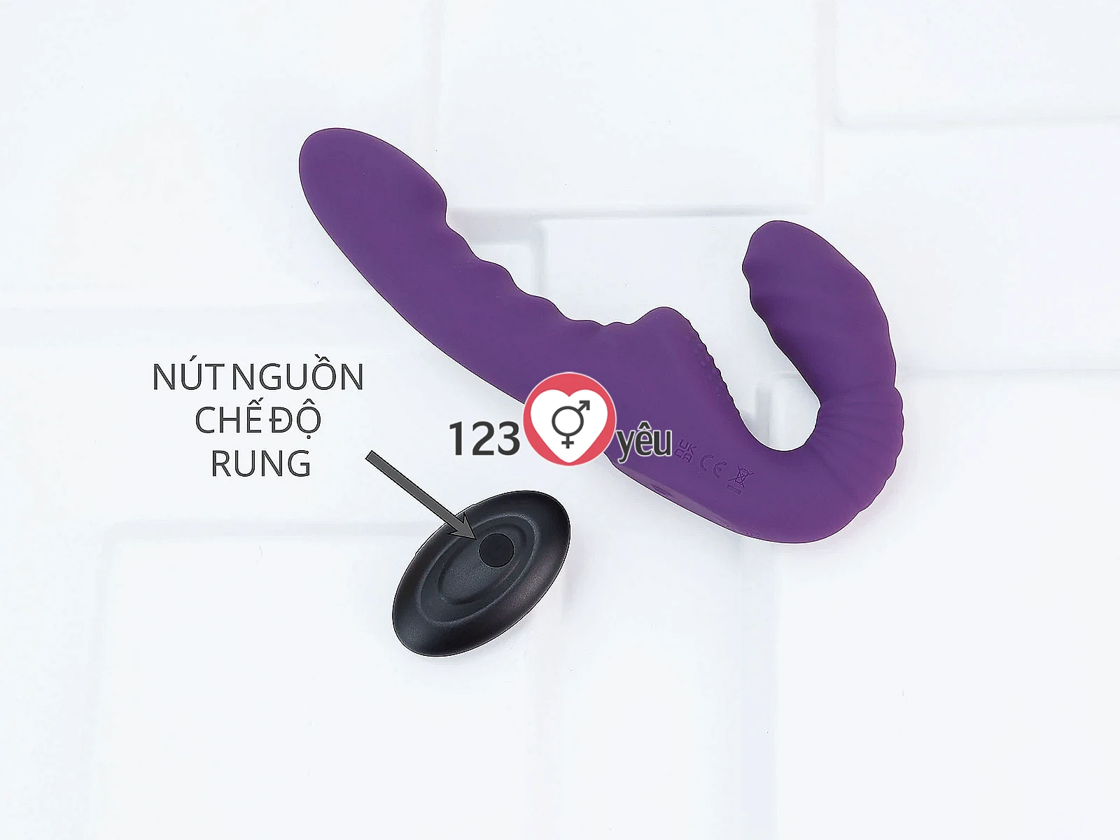 Dương vật kết hợp kích hậu Yunman có điều khiển từ xa sử dụng pin sạc