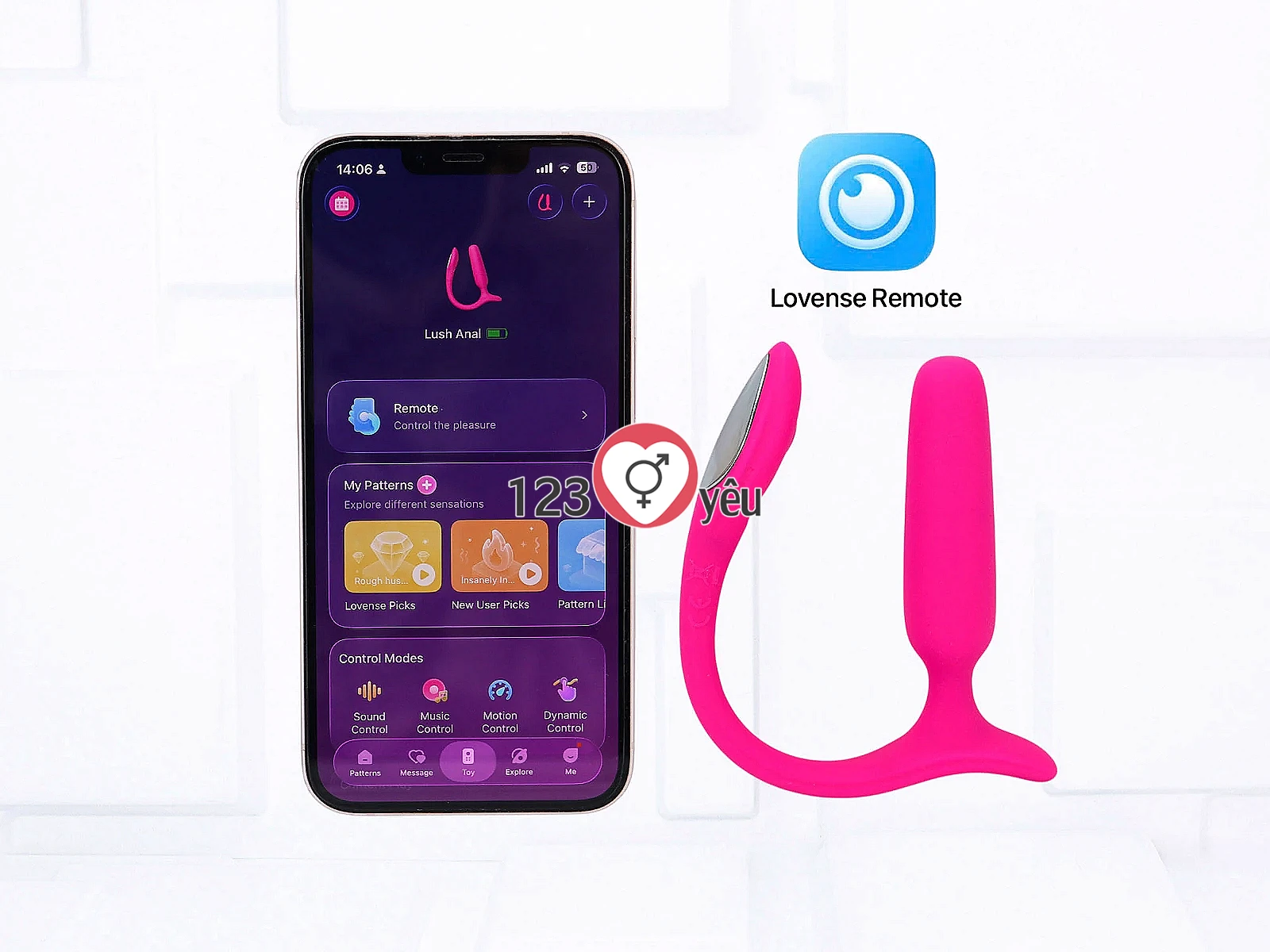 Máy rung hậu môn Lovense Lush Anal điều khiển qua điện thoại