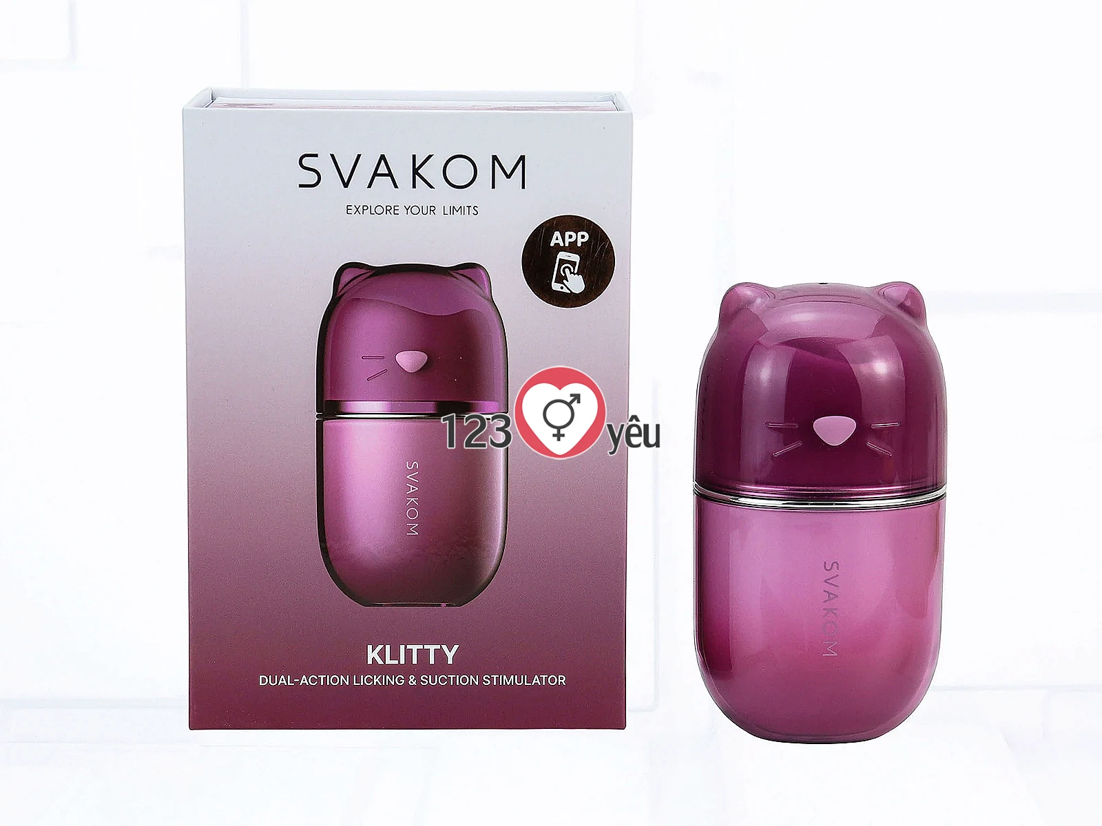 Máy liếm hút SVAKOM Klitty 2 trong 1 điều khiển qua App