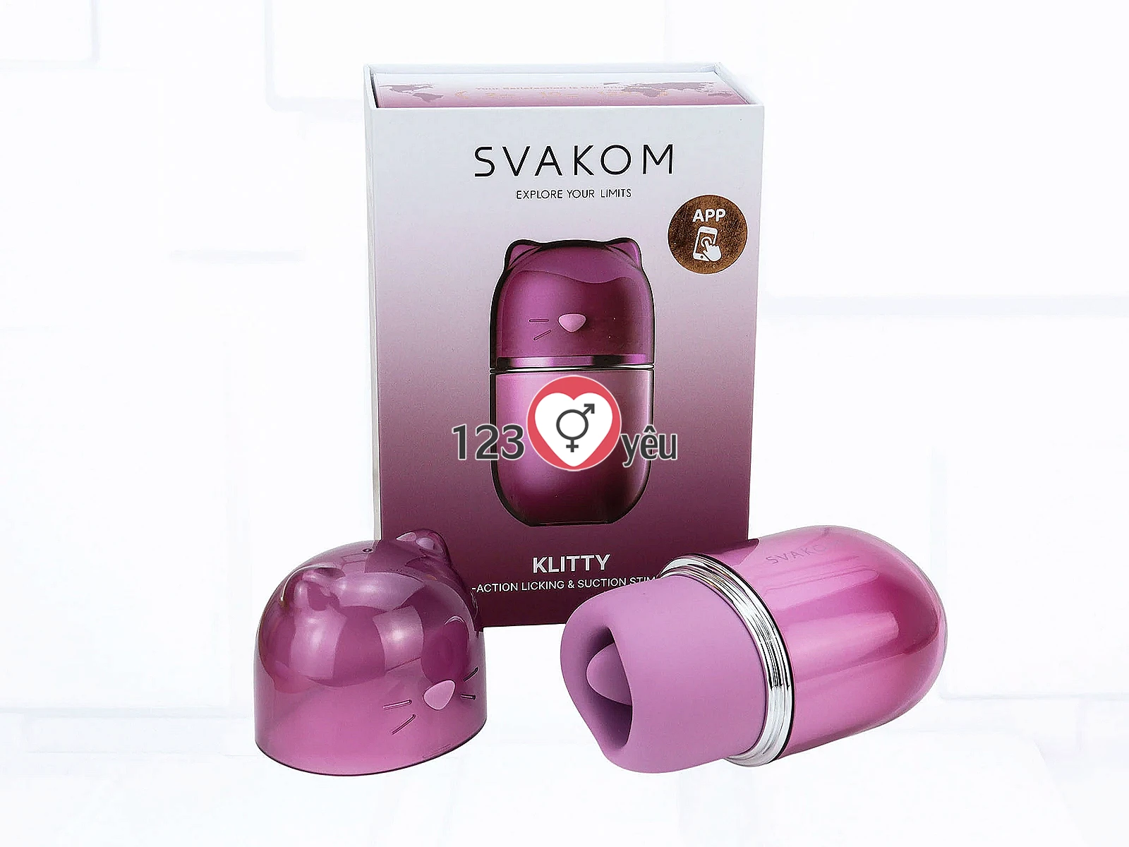 Máy liếm hút SVAKOM Klitty 2 trong 1 điều khiển qua App