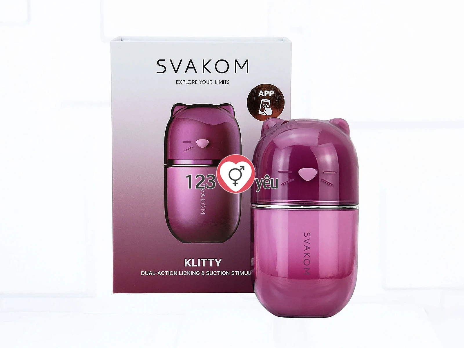 Máy liếm hút SVAKOM Klitty 2 trong 1 điều khiển qua App