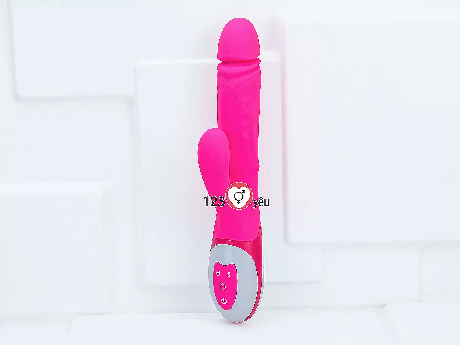 Dương vật giả đa năng Nalone Wave rung, xoay, thụt làm ấm sử dụng pin sạc