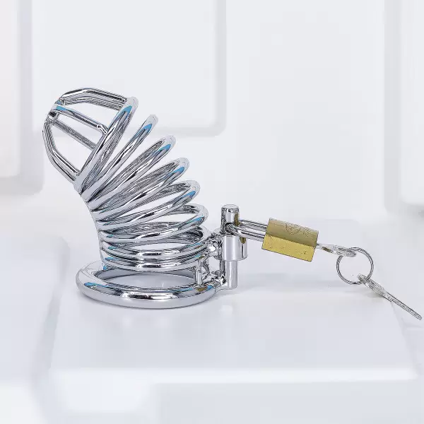 Dụng cụ bạo dâm khóa dương vật inox
