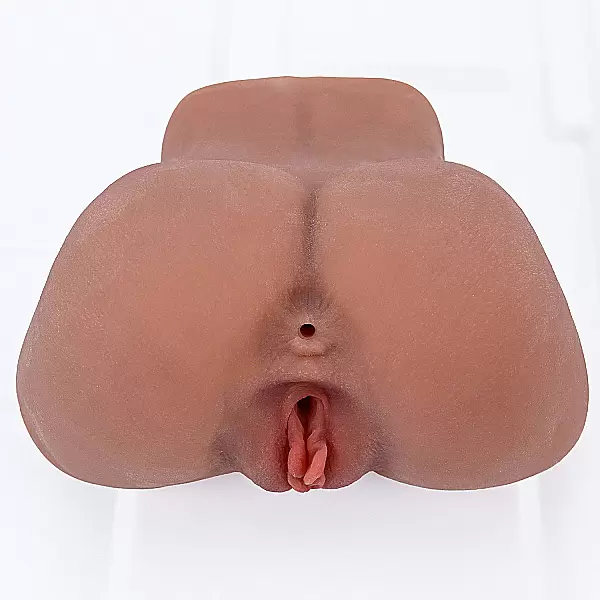 Âm đạo giả chổng mông silicon nâu ôm khít chân thực