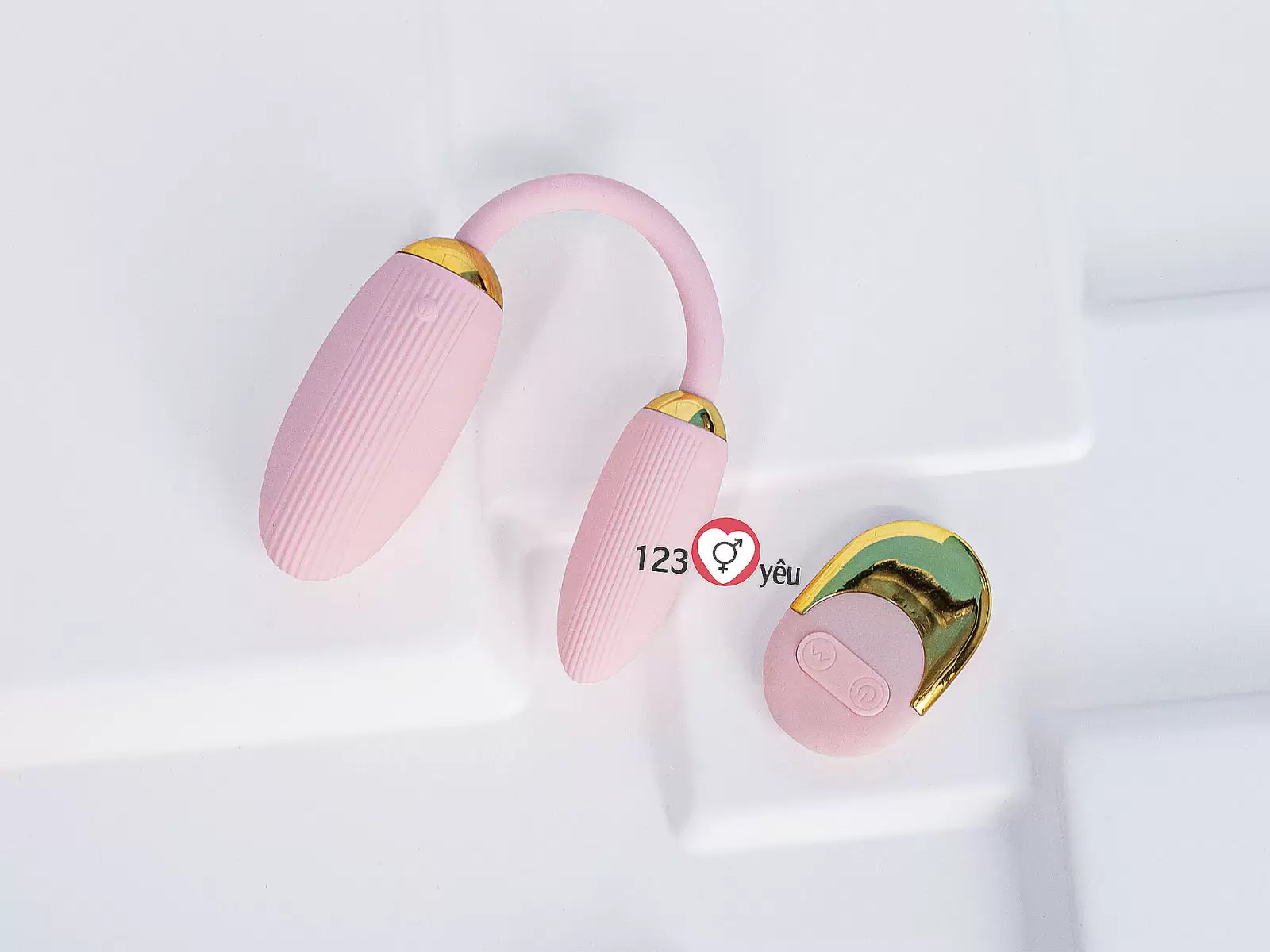 Trứng rung 2 đầu Ankni điều khiển từ xa