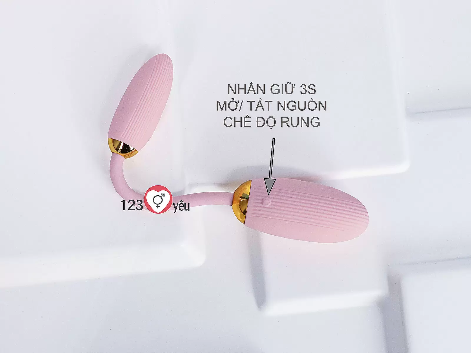 Trứng rung 2 đầu Ankni điều khiển từ xa