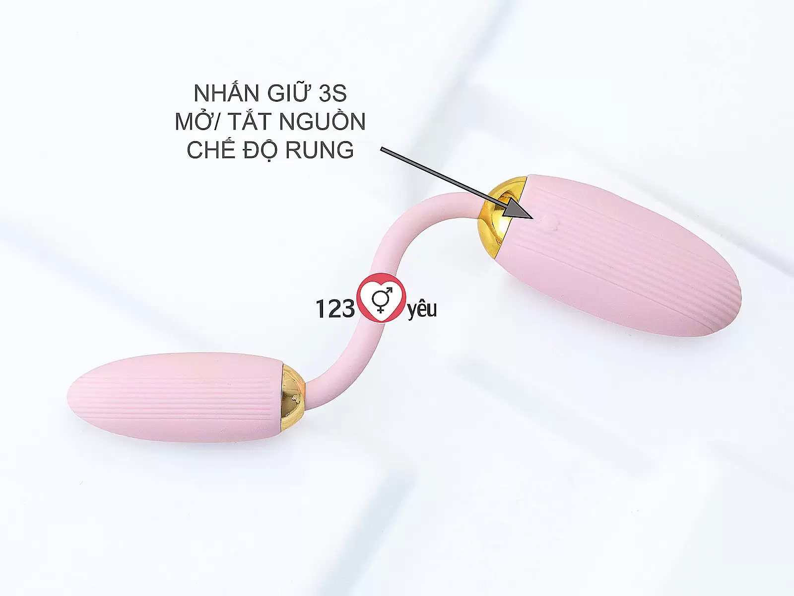 Trứng rung 2 đầu Ankni điều khiển từ xa