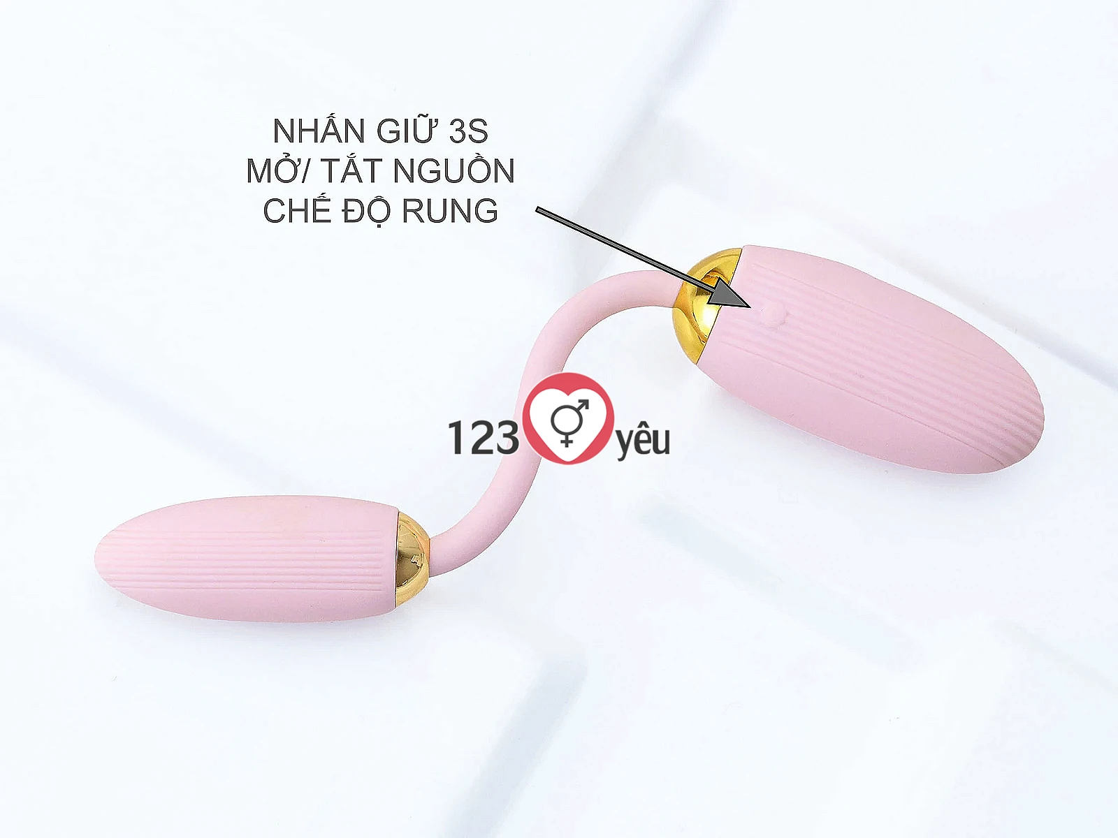 Trứng rung 2 đầu Ankni kèm điều khiển từ xa
