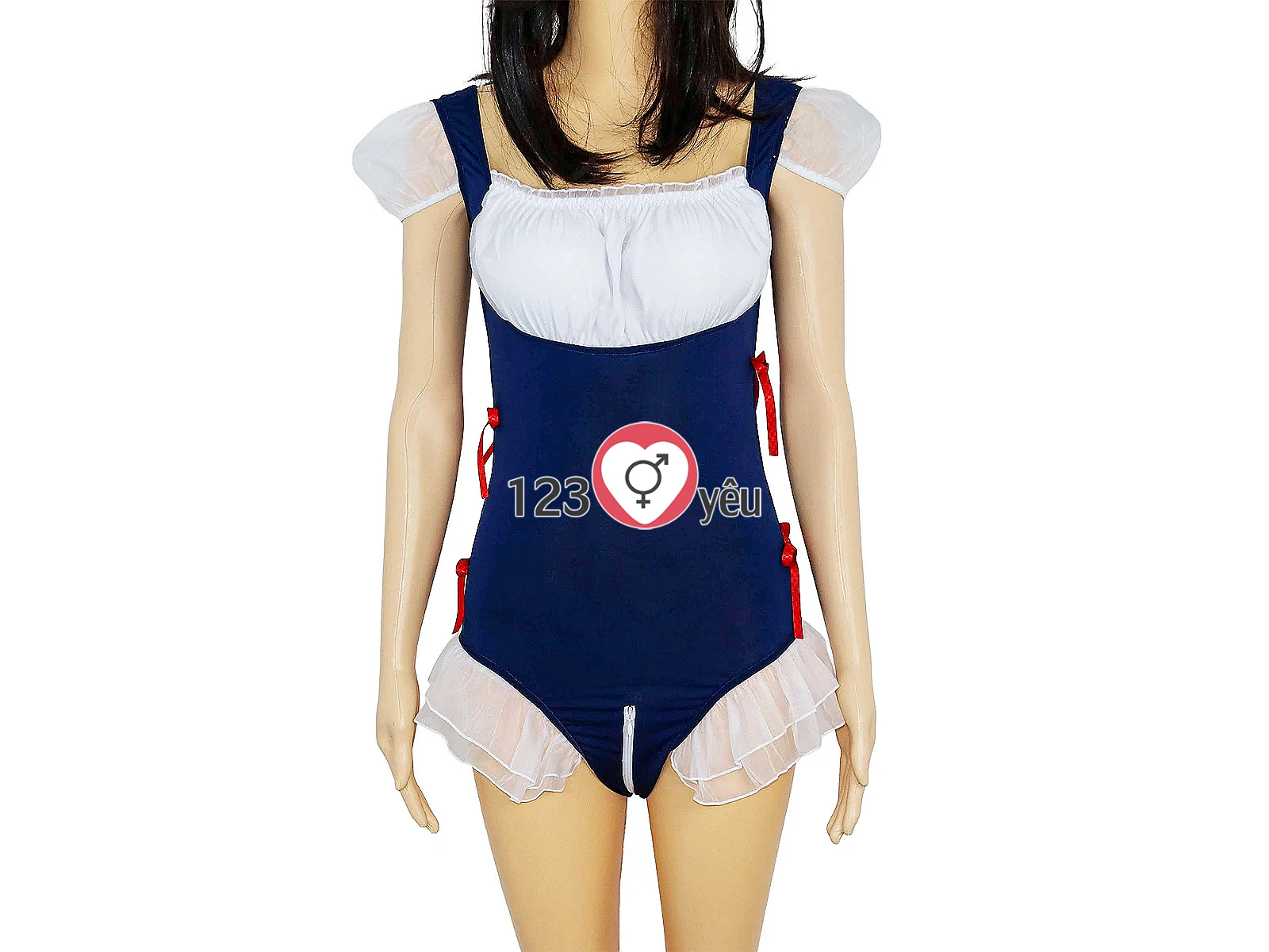 Bộ đồ chơi bạo dâm váy liền thân COSPLAY quyến rũ
