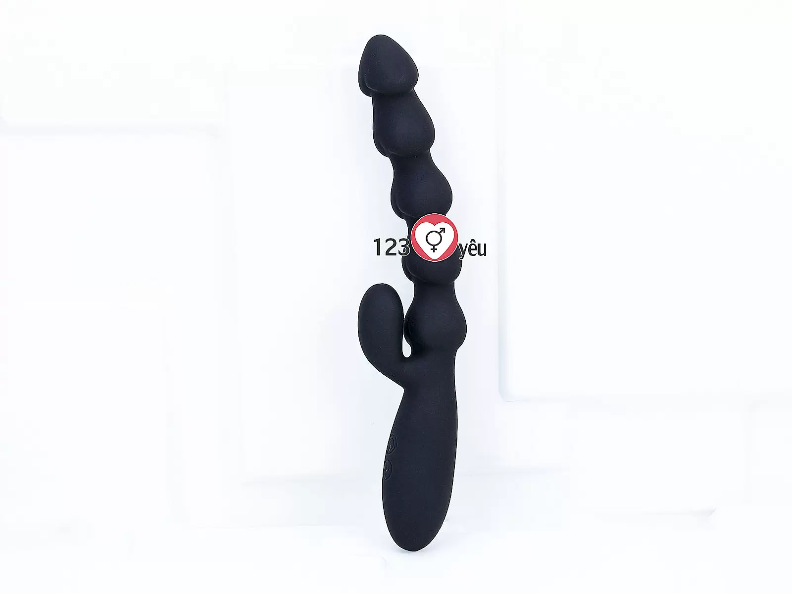 Máy rung mát xa hậu môn 2 nhánh pin sạc
